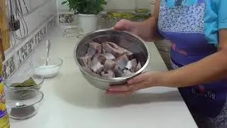 КОНСЕРВЫ из свежемороженной СЕЛЬДИ в МАСЛЕ