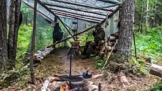 Комары съедают заживо! Строю избу на берегу реки! На квадроцикле по бурелому!