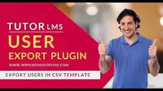 TutorLMS Custom User Exporter Plugin