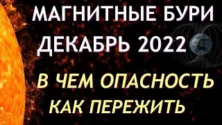 Магнитные бури в ДЕКАБРЕ 2022. Неблагоприятные дни. Как пережить.