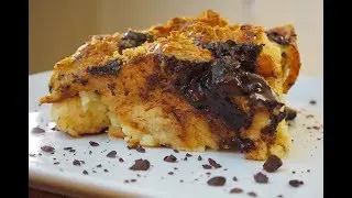 Chocolate Croissant Pudding