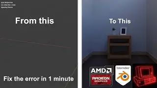 Fixing Blender Cycles on AMD graphics cards in 1 minute | Blender 