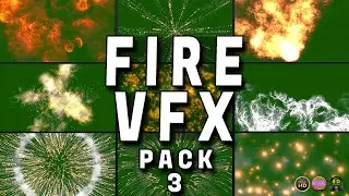 Green Screen Fire Effect+Black Screen Overlays | #FireVFXPack3 | #mvstudio | Chroma Key 2020