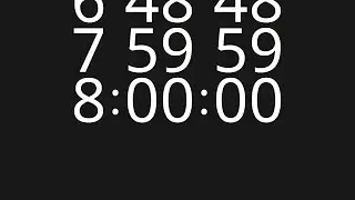 8 Hour Countdown Timer