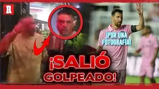 Hombre AGREDIDO por intentar TOMAR FOTO a MESSI