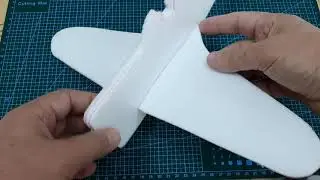 И-16 из потолочки для авиамодельного кружка, моя первая модель. how to make foam airplane  easy.