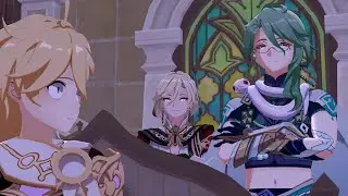 Baizhu and Kaveh seduces Aether with See Tinh Dance