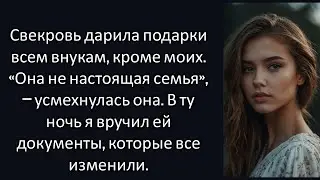 Она сделала подарок каждому внуку, кроме моей дочери. Тогда я сделал это