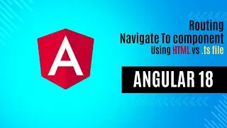 Routing in Angular | Navigate from one component to another component | Angular 18 Tutorial