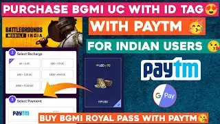 🥳 How To Buy UC in BGMI with Character id | How to Buy UC on iOS with Paytm Gpay PhonePe | BGMI UC