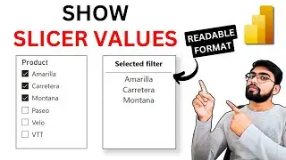 Show Selected Values from the SLICER in a New Line