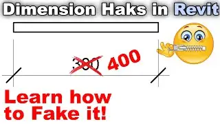 Dimension Hacks, Tips and Tricks in Revit Tutorial