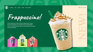 Build an Animated Starbucks Landing Page Coffee Website Design Using HTML & CSS Step By Step