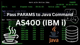 Java on AS400 - How to pass parameters to Java command | AS400 (IBM i) Tutorial for Beginners