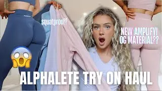 ALPHALETE NEW AMPLIFY AUGUST LAUNCH 2022| Best seamless scrunch leggings try on haul review in depth