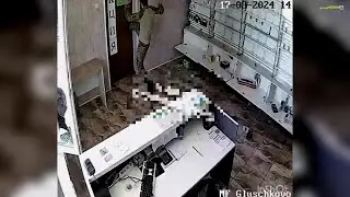 Военные-мародёры РФ грабят салон связи "Мегафон" в п.Глушково,Курской области#россия #курскаяобласть