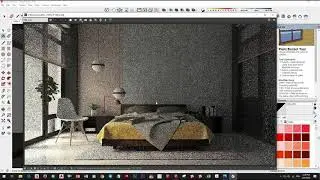 Sketchup Vray Next Interior Rendering, How to add Material and Light day scence #4