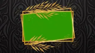 Gold Frame Wedding Green Screen Video Effect 4K UHD