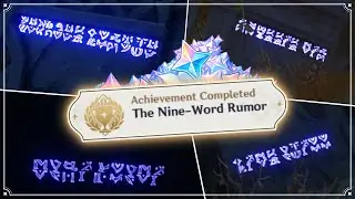 Nine-Word Rumor Secret Achievement The Chasm (9 Secret Messages Locations) Genshin Impact Guide