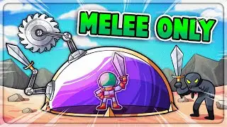 I Survived This MELEE ONLY Challenge in Dome Keeper