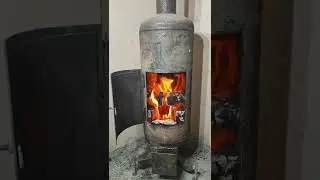 Вертикальная буржуйка из газового баллона