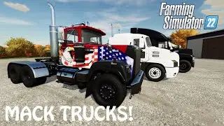 ALL MACK TRUCKS in Farming Simulator 2022 - THE REAL TRUCKING LIFE | PS4 & PS5 & Xbox