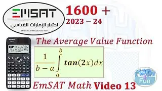 The average value function of tan 2x| Real EmSAT Math Question: