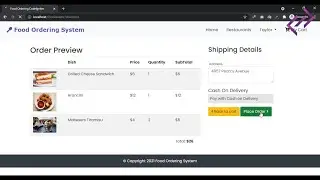 Food Ordering System in PHP MySQL CodeIgniter with Source Code - CodeAstro