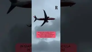 In Giappone un aereo oscilla in fase di atterraggio per il forte vento