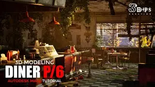 Autodesk Maya 3D Modeling | Create a Diner House Step-by-Step | Part 6 