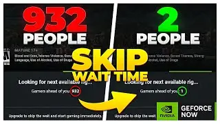 HOW TO SKIP GEFORCE NOW WAIT TIME FOR FREE! (2024)