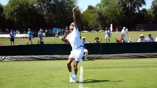 Christopher Eubanks Serve & Return Slow Motion - ATP Tennis Serve and Return Technique