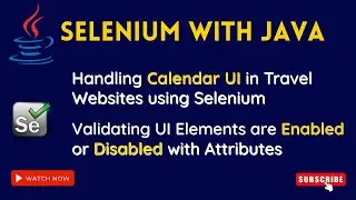 selenium tutorial for beginners | How To Handle Calendar in Selenium Webdriver