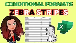 How to add conditional formatted banded rows (zebra stripes) to your Excel data