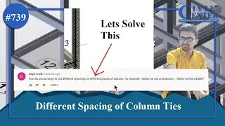 Revit Structure: How to Insert Lateral Rebars/Ties/Links in Columns with Different Spacing