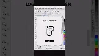 UP Logo Letter Design in CorelDraw 