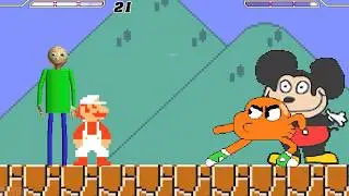 TEAM NEW MADNESS MARIO AND BALDI FIGHT AND DESTROY MUGENS IN SURVIVAL MODE