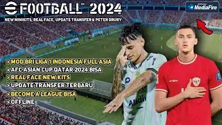 eFootball PES 2024 PPSSPP Bri liga 1 Indonesia & Full Asia Camera ps5 Grahpics HD Android Offline