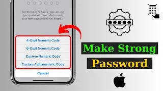 How To Set A Strong Passcode on iPhone | Generate A Strong Password | iPhone Strong Security