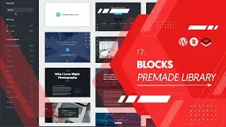 17: Premade block kits in the library 🔹 WordPress Starter Course 2023