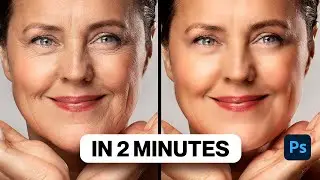 Soften Skin in Photoshop - 2 MINUTES TUTORIAL