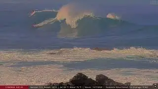 Jan 18, 2024: Big Wave Surfing at Historic Waimea Bay, HI