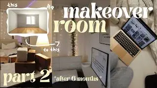 ROOM MAKEOVER and TOUR 2024 PART 2 *6 months later* aesthetic