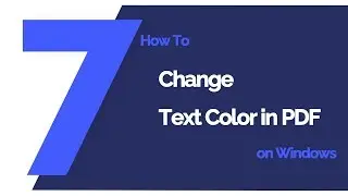 How to Change Text Color in PDF on Windows | PDFelement 7