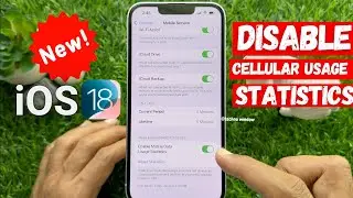 How to Turn Off Mobile Data Usage Statistics tracking on iPhone || Disable Cellular Usage Statistics