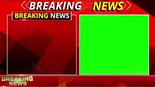 Breaking News green mat double frame avideo hd free to use 