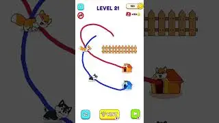 LEVEL 21 DOGE CANNOT TOUCH OTHER DOG? Doge Rush to Home: Draw Puzzle #short #doge #dogs #dog #puzzle