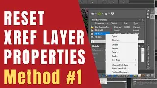 AutoCAD How to Reset Xref Layer Properties By Using RXL Lisp Command