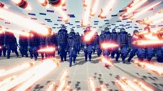 100x SENSEI vs 3x GOD UNITS - Totally Accurate Battle Simulator TABS