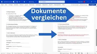 Word Dokumente vergleichen - Änderungen hervorheben [nebeneinander, zusammenführen]